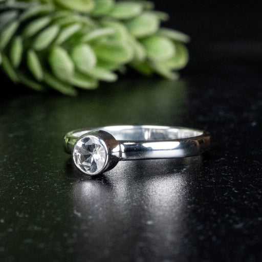 Phenakite Ring 4.5mm 0.36 ct Size 7 - InnerVision Crystals