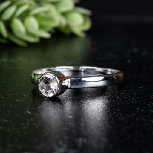 Phenakite Ring 4.5mm 0.36 ct Size 8 - InnerVision Crystals