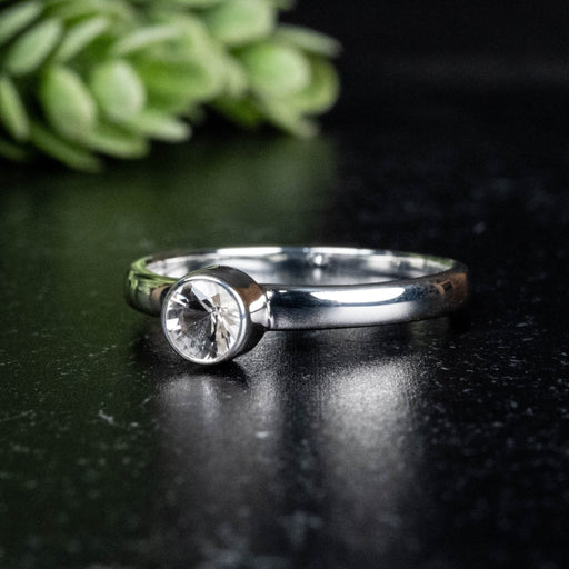 Phenakite Ring 4.5mm 0.36 ct Size 8 - InnerVision Crystals