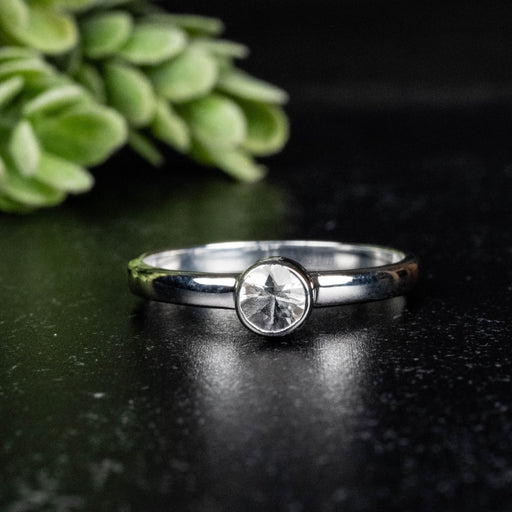 Phenakite Ring 4.5mm 0.36 ct Size 9 - InnerVision Crystals