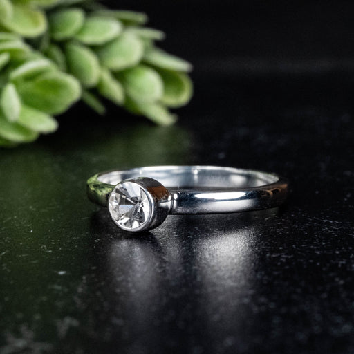 Phenakite Ring 4.5mm 0.36 ct Size 9 - InnerVision Crystals