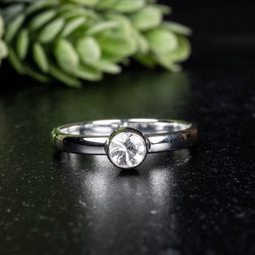Phenakite Ring 4.5mm 0.37 ct Size 7 - InnerVision Crystals