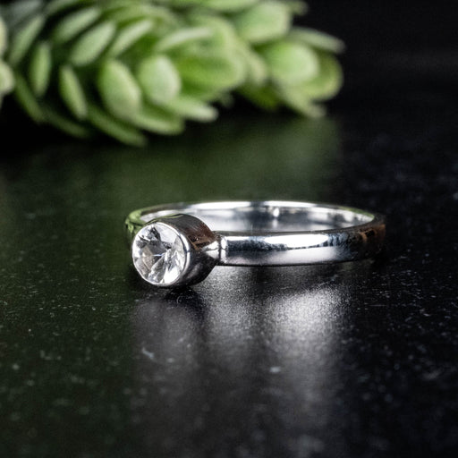 Phenakite Ring 4.5mm 0.37 ct Size 7 - InnerVision Crystals