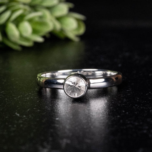Phenakite Ring 4.5mm 0.37 ct Size 7 - InnerVision Crystals