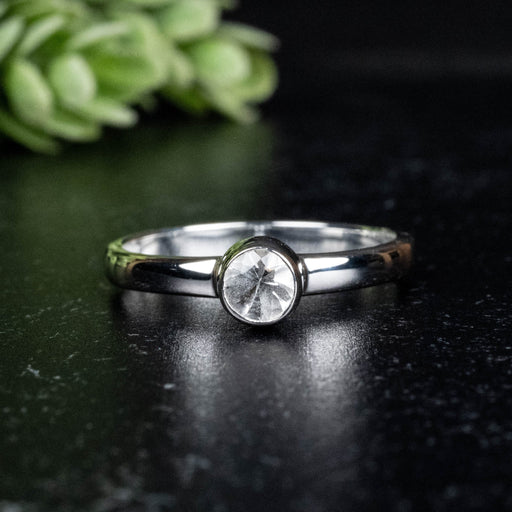 Phenakite Ring 4.5mm 0.37 ct Size 8 - InnerVision Crystals