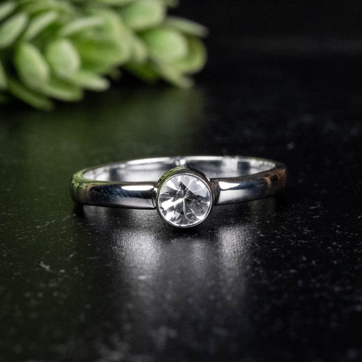 Phenakite Ring 4.5mm 0.37 ct Size 8 - InnerVision Crystals