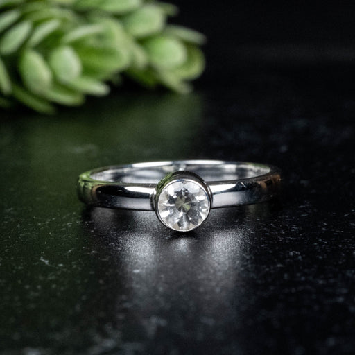 Phenakite Ring 4.5mm 0.38 ct Size 7 - InnerVision Crystals