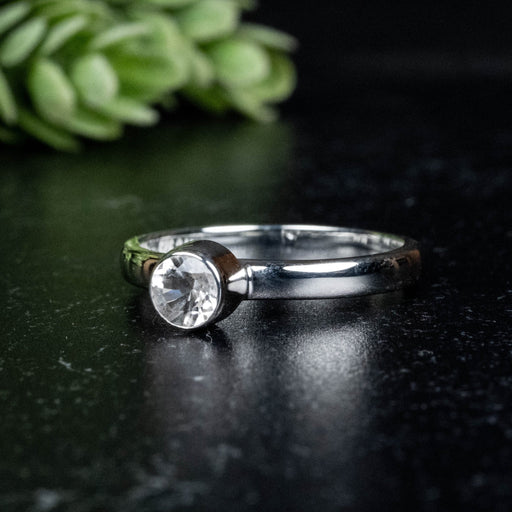 Phenakite Ring 4.5mm 0.38 ct Size 7 - InnerVision Crystals