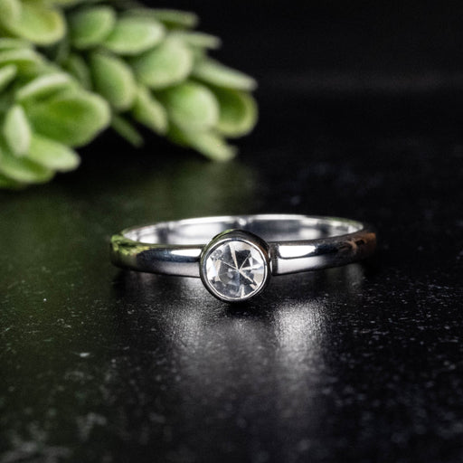Phenakite Ring 4.5mm 0.38 ct Size 9 - InnerVision Crystals
