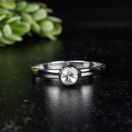 Phenakite Ring 4.5mm 0.38 ct Size 9 - InnerVision Crystals