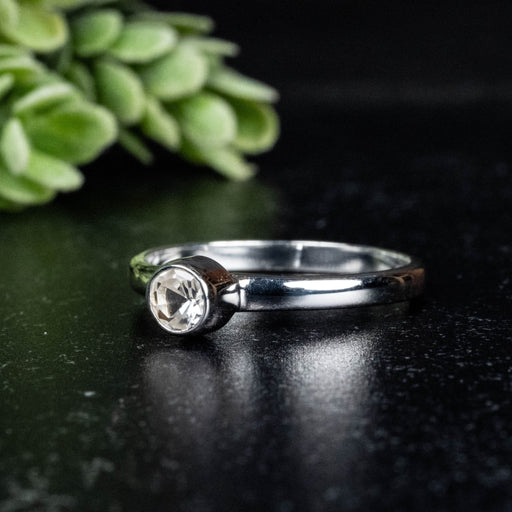 Phenakite Ring 4.5mm 0.38 ct Size 9 - InnerVision Crystals