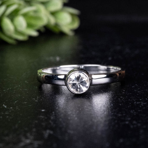 Phenakite Ring 4.5mm 0.39 ct Size 8 - InnerVision Crystals