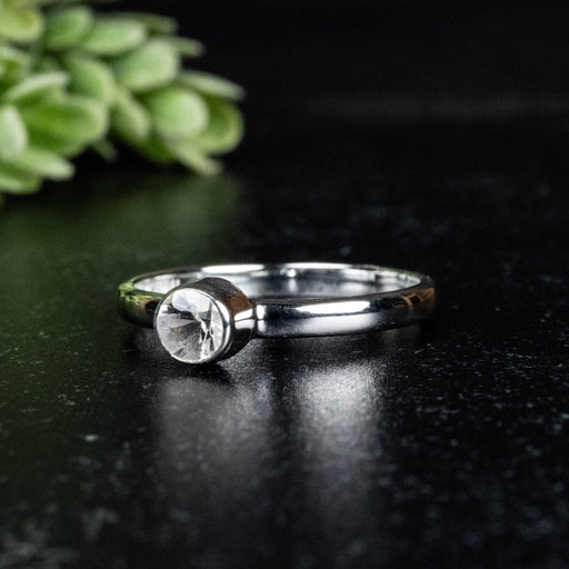 Phenakite Ring 4.5mm 0.39 ct Size 9 - InnerVision Crystals