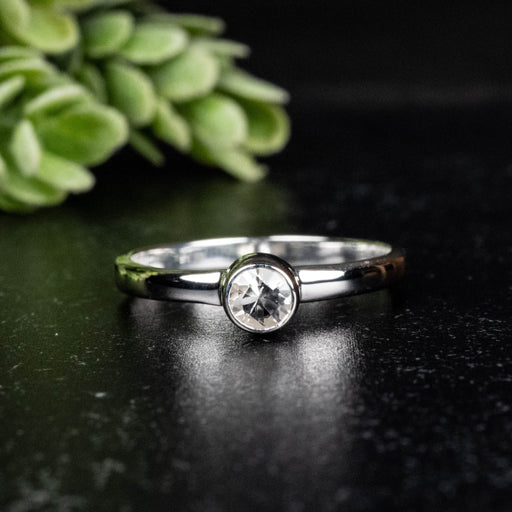Phenakite Ring 4.5mm 0.39 ct Size 9 - InnerVision Crystals