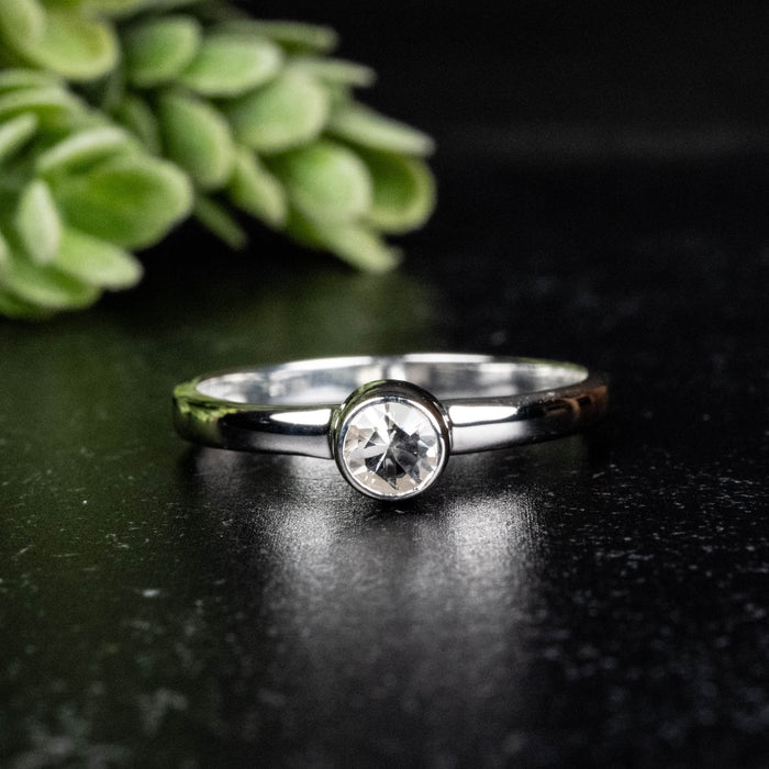 Phenakite Ring 4.5mm 0.39 ct Size 9 - InnerVision Crystals