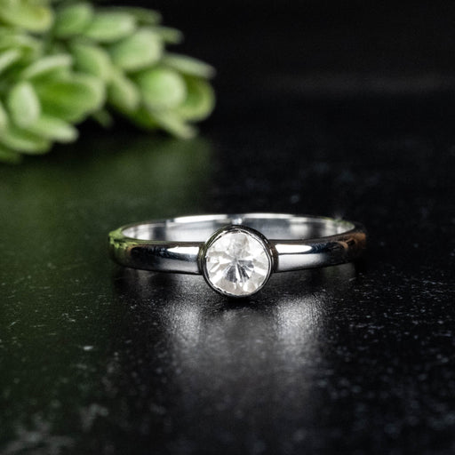 Phenakite Ring 4.5mm 0.39 ct Size 9 - InnerVision Crystals