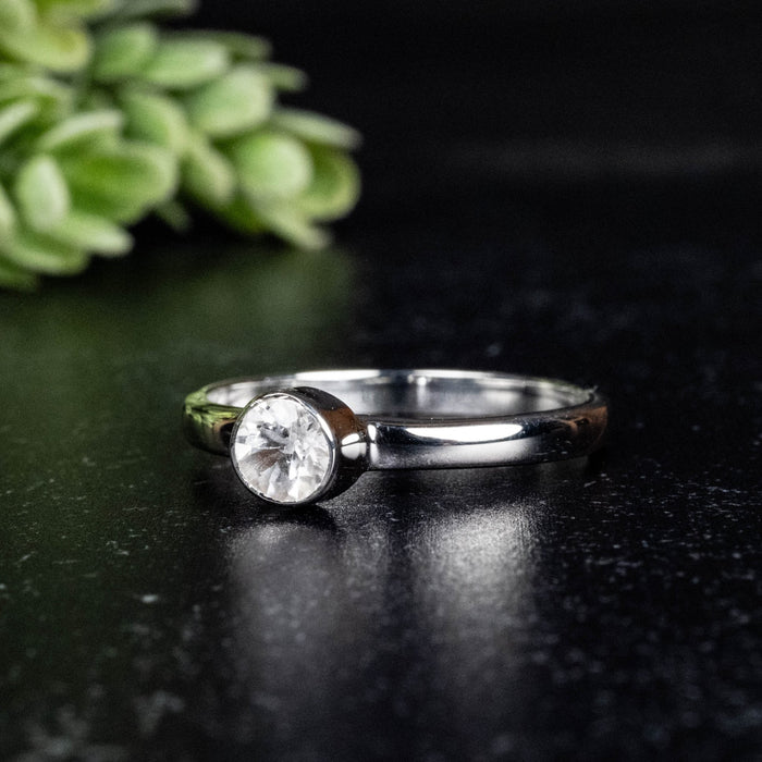 Phenakite Ring 4.5mm 0.39 ct Size 9 - InnerVision Crystals
