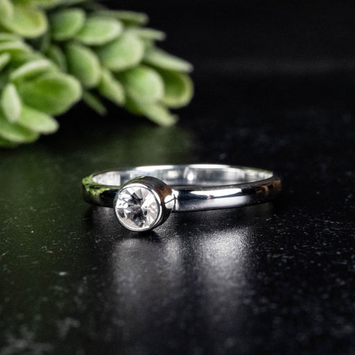 Phenakite Ring 4.5mm 0.39 ct Size 9 - InnerVision Crystals