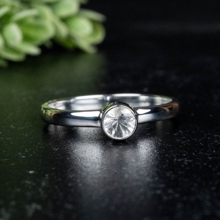 Phenakite Ring 4.5mm 0.39 ct Size 9 - InnerVision Crystals