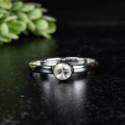 Phenakite Ring 4.5mm 0.39 ct Size 9 - InnerVision Crystals