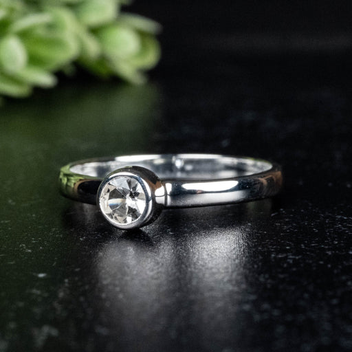Phenakite Ring 4.5mm 0.40 ct Size 9 - InnerVision Crystals