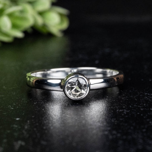 Phenakite Ring 4.5mm 0.40 ct Size 9 - InnerVision Crystals