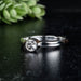 Phenakite Ring 4mm 0.37 ct Size 8 - InnerVision Crystals