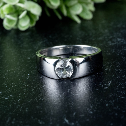 Phenakite Ring 5.40mm 0.45 ct Size 9 - InnerVision Crystals