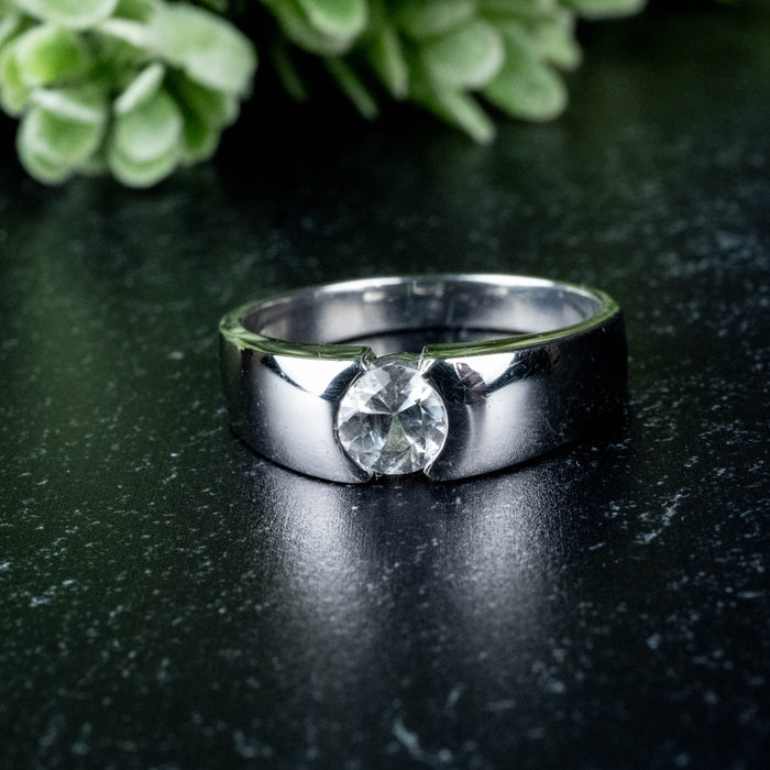Phenakite Ring 5.40mm 0.45 ct Size 9 - InnerVision Crystals