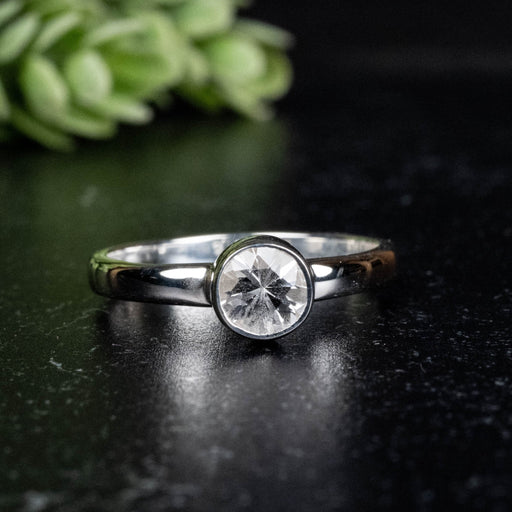Phenakite Ring 5.5mm 0.52 ct Size 7 - InnerVision Crystals