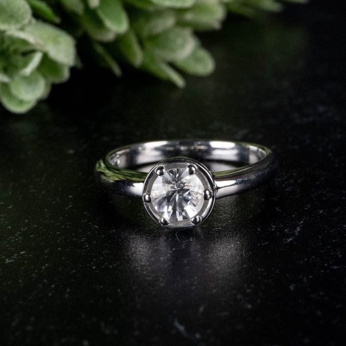 Phenakite Ring 5.5mm 0.55 ct Size 7 - InnerVision Crystals