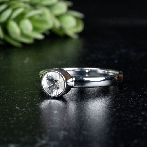 Phenakite Ring 5.5mm 0.61 ct Size 7 - InnerVision Crystals
