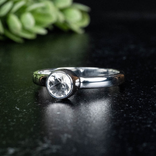 Phenakite Ring 5.5mm 0.61 ct Size 7 - InnerVision Crystals