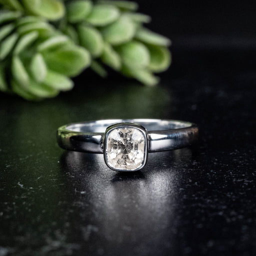 Phenakite Ring 5.5mm 0.79 ct Size 7 - InnerVision Crystals