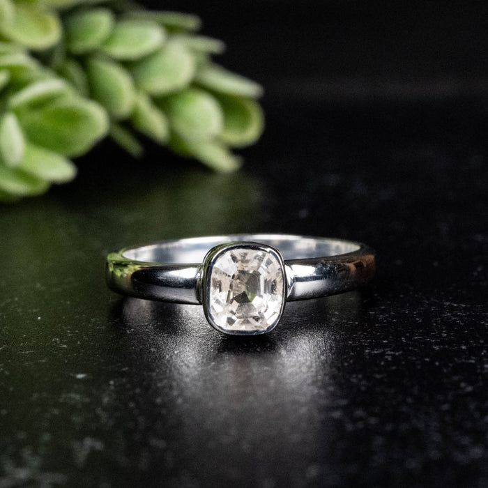 Phenakite Ring 5.5mm 0.81 ct Size 7 - InnerVision Crystals