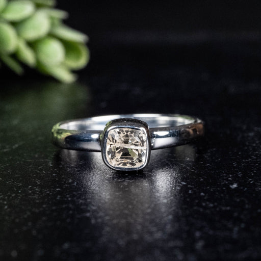 Phenakite Ring 5.5mm 0.96 ct Size 8 - InnerVision Crystals