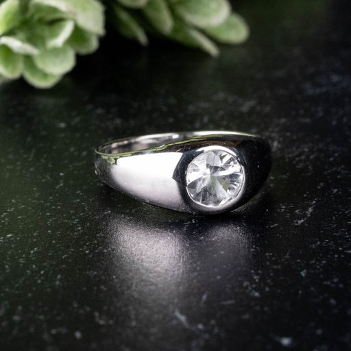 Phenakite Ring 5.6mm 0.60 ct Size 4.5 - InnerVision Crystals