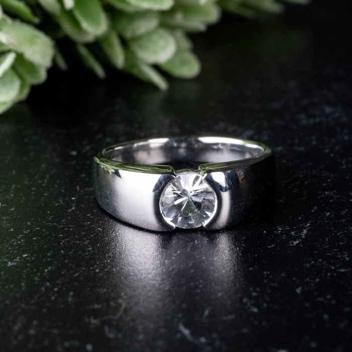 Phenakite Ring 5.7mm 0.70 ct Size 7 - InnerVision Crystals