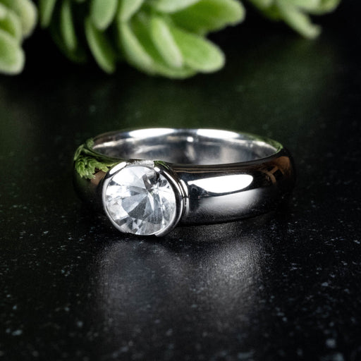Phenakite Ring 5.90mm 0.65 ct Size 5 - InnerVision Crystals