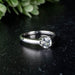 Phenakite Ring 5mm 0.35 ct Size 6 - InnerVision Crystals