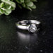 Phenakite Ring 5mm 0.35 ct Size 6 - InnerVision Crystals