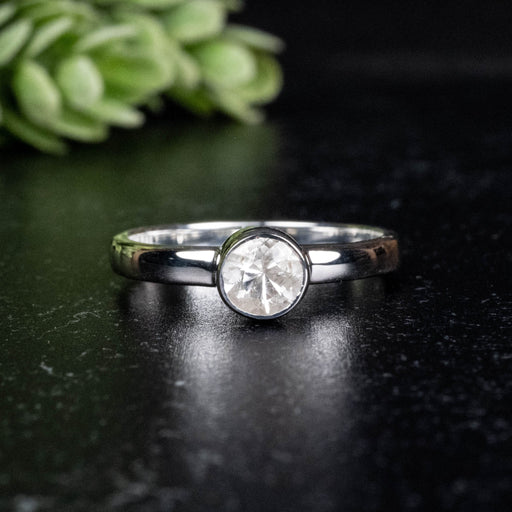 Phenakite Ring 5mm 0.40 ct Size 7 - InnerVision Crystals
