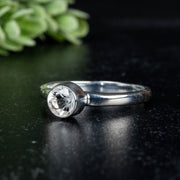 Phenakite Ring 5mm 0.52 ct Size 8 - InnerVision Crystals