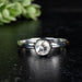 Phenakite Ring 5mm 0.52 ct Size 8 - InnerVision Crystals