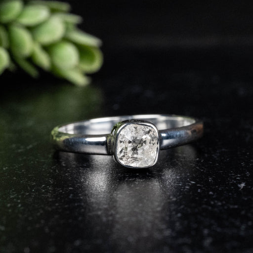 Phenakite Ring 5mm 0.80 ct Size 9 - InnerVision Crystals