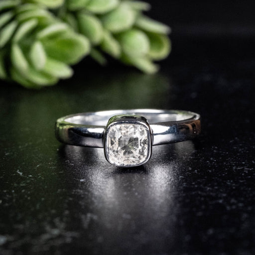Phenakite Ring 5mm 0.95 ct Size 7 - InnerVision Crystals