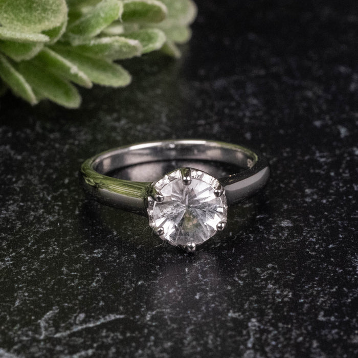 Phenakite Ring 6.10mm 0.70 ct Size 5.75 - InnerVision Crystals