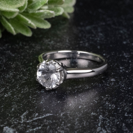Phenakite Ring 6.10mm 0.70 ct Size 5.75 - InnerVision Crystals