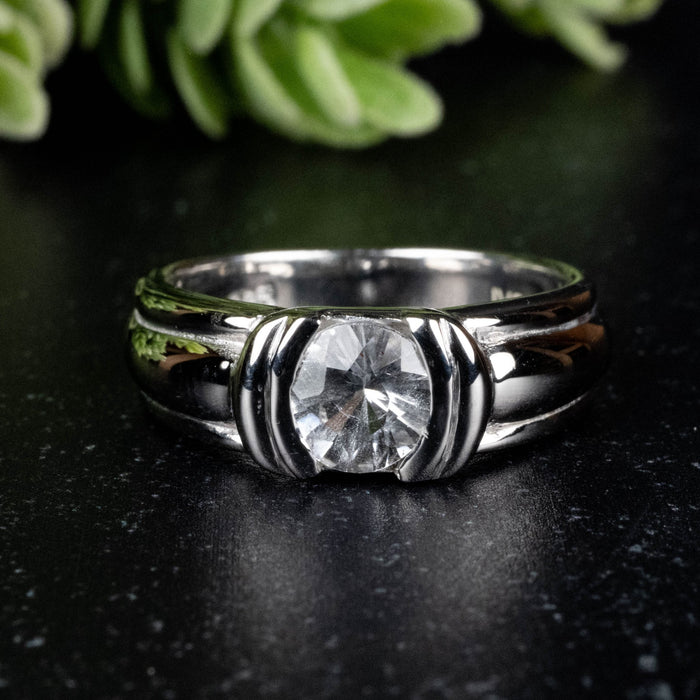 Phenakite Ring 6.20mm 0.80 ct Size 7 - InnerVision Crystals