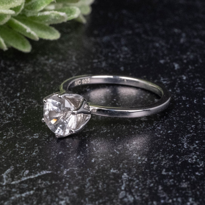 Phenakite Ring 6.30mm 0.80 ct Size 6 - InnerVision Crystals